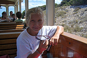 HollyanneontrainRottnestIsland