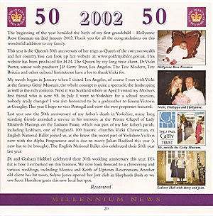 Golden Jubilee brochure